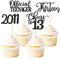 24 Stück 13. Geburtstag Cupcake Toppers Glitter Dreizehn seit 2012 Offizielle Teenager 13 Cupcake Picks Hallo 13 Jahre Geburtstagskuchen Dekorationen für alles Gute zum 13. Geburtstag Party Schwarz