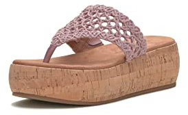 Lucky Brand Jaslene - Sandalias de plataforma para mujer, Lilas, 39 EU