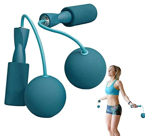Sloane Springseil Drahtloses Trainingsseil für Fitness, Seilloses Springseil-Training für Männer, Frauen und Kinder, Heim-Fitness-Zubehör, Blau