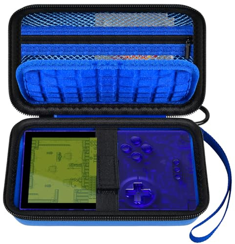 Againmore Étui Rigide Compatible avec Console de Jeu Portable analogique, Sac de Rangement pour Cartes de Jeux vidéo, câble de Charge et Accessoires (boîte Uniquement)