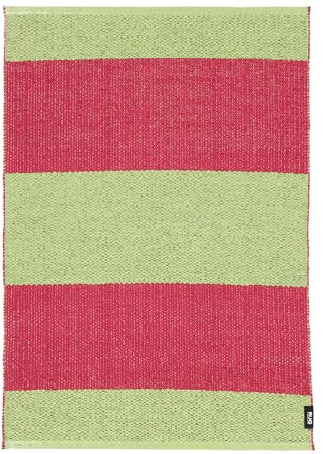 RugVista Emil, In & Outdoor Teppich, Rechteckig, 70 x 100 cm, Außenteppich, UV-beständig, Wasserabweisend, Allergikerfreundlich, Balkon, Innenhof, Garten und Terrasse, Rosa/Grün