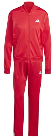 adidas Donna ESSENTIALS 3-STRIPES TRACKSUIT, pure ruby/white, S