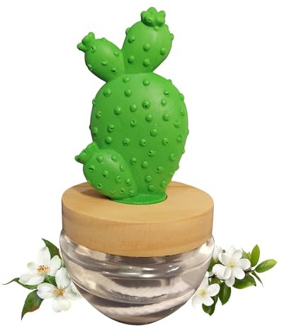iubihome - Ambientadores de Hogar en Forma de Cactus Aroma Jazmín, Ambientador para la Casa o Baño ideal como Decoracion Hogar