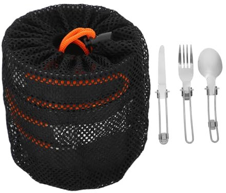 KITANDOVE 1ensemble Set De Casseroles De Camping Portable Kit De Cuisine Extérieur Multifonctionnel pour Randonnée Et Pique- Orange