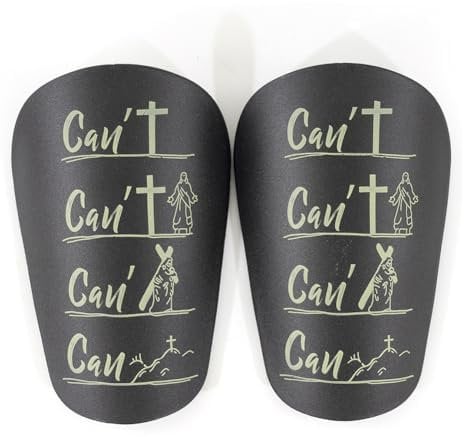 Zinueen Kleine Schienbeinschoner für Fußball - 2 Stück Mini Schienbeinschoner, Schutzausrüstung für Männer, Frauen, Kinder & Mädchen (Schwarz-Weißig-Neu, 8 * 5CM)