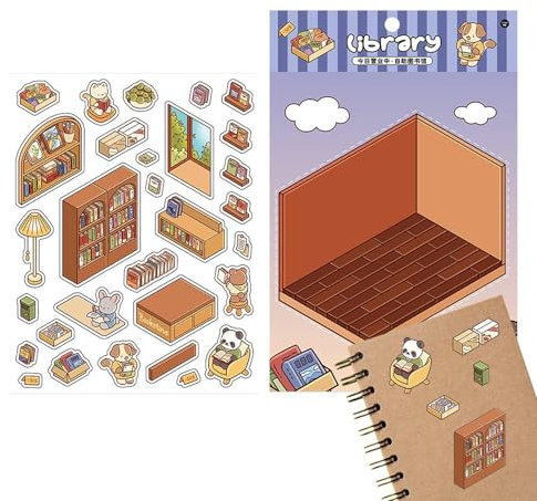 Anime-Aufkleber, Cartoon-Aufkleber für heutige Eröffnungsreihe, -Aufkleber für Hangar-Landschaft, koreanischer Stil, Vistaprint, Bib-Szenenaufkleber