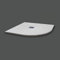 Piatto Doccia 100X100 cm Semicircolare Line Extra Slim Bianco In Resina Sintetica e Polvere Di Marmo Con Piletta In Omaggio
