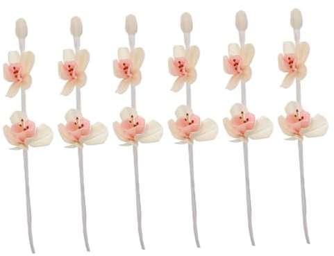 VOSAREA 6pcs Natural Aromatherapy Dried Flowers Incense Stick Decorations Multifunctional Home Decor for Office Scented
