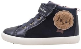 Geox Garçon Fille B Gisli Girl Basket, Bleu Marine foncé, 25 EU
