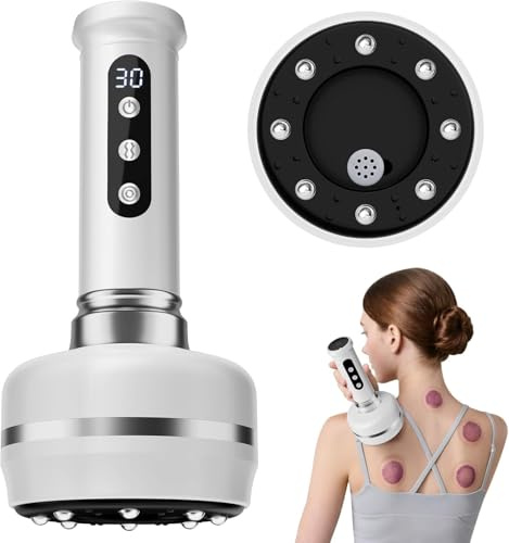 VOZIXALA Anti Cellulite Massagegerät, 30 Gängen Schröpfgerät Elektrisch, Anticellulite Geräte Massage, Muskelentspannung, Schröpfen Geeignet für Rücken, Taille, Arme und Beine