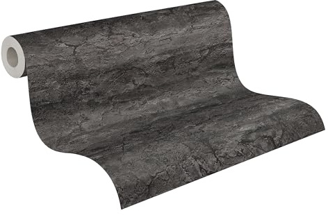 A.S. Création Baum-Fototapete – Creme, Schwarz, Weiß – 1,59 x 2,80 m | Natürliches Baum-Motiv als natürlicher Blickfang – matte Motivtapete, einfach zu verkleben & spurlos abziehbar