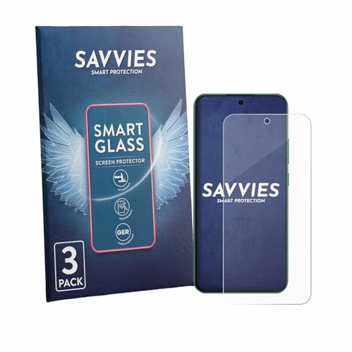 Savvies 3 Stück Panzer Schutz Glas für Oppo F33 9H Schutzfolie, Glas-Folie, HD Klar, Blasenfrei, Anti-Fingerabdruck, Stoßfest, Displayschutz