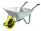 Walsall Wheelbarrow, Alloy Steel, Green, Pneumatic Wheel