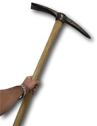 Rubber Johnnies FOAM PICK AXE, Full Size, Horror Con Safe, Halloween Weapons, Realistic