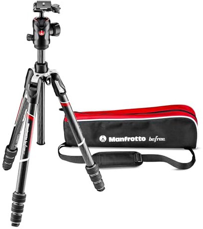 MANFROTTO Trépied Befree Carbone MKBFRTC4GT-BH avec rotule ball