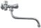 Robinet Mural à Double Sortie – Raccord 1/2, Robinet Double Commande en Laiton Chromé pour Évier, Lave-linge, Jardin ou Cuisine Professionnelle
