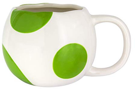 Taza Huevo de Yoshi Super Mario - Taza Cerámica Oficial Nintendo, Gran Capacidad