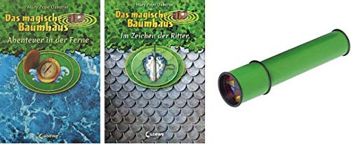 2 Bände der Abenteuer mit dem magischem Baumhaus von Mary Pope Osborne mit Kaleidoskop 1. Abenteuer in der Ferne & 2. Im Zeichen der Ritter