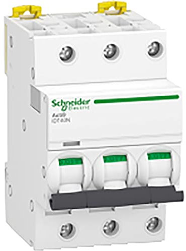 Schneider Electric - Acti9 iDT40N - disjoncteur modulaire - 3P D 20A 6000A/10kA - A9P34320