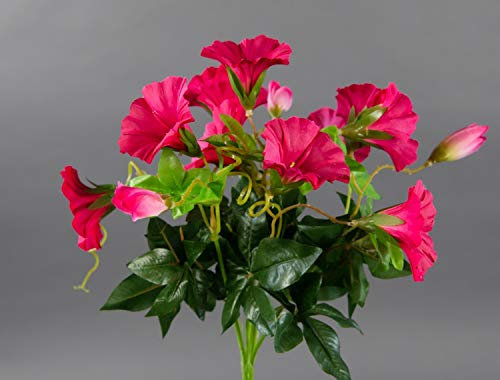 Seidenblumen Roß Petunienbusch 28cm pink -ohne Topf- ZF künstliche Pflanze künstliche Petunie Kunstblume Kunstpflanze