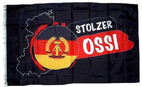Fahne/Flagge Stolzer Ossi DDR 90 x 150 cm