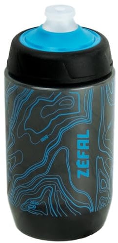 ZEFAL Sense Pro 50 - Bidon Vélo 500 ML - Bidon Vélo Pour Tout Type De Cadre - Vélo de Route, VTT, Gravel, Enduro, VTTAE - Gourde Inodore - Sans BPA - Bleu
