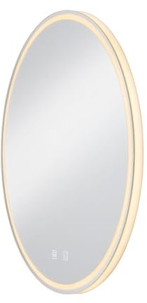 SLV Wandaufbauleuchte TRUKKO WL / Wand-Beleuchtung innen, LED Spot, Aufbau-Leuchte, Wandaufbauleuchte, Wandstrahler / IP44 25.0W 1270lm dimmbar, transparent, 60cm rund, 1004731