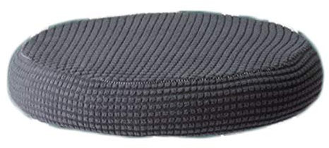 Anawakia Runde Barhocker-Abdeckung, elastische Polsterung, Kissen-Protektoren, elastische Stretchhussen für 30–38 cm, Hocker (grau)