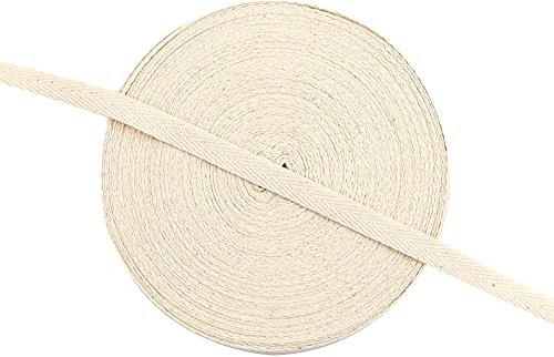 GEQIAN Baumwoll-Bindeband, 50 m, Schrägband, Basteln, Gurtband, Besätze, DIY für Handwerk, Wimpelkette, Schneidern, Nähen