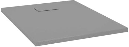 vidaXL Piatto Doccia in SMC Grigio 90x70 cm