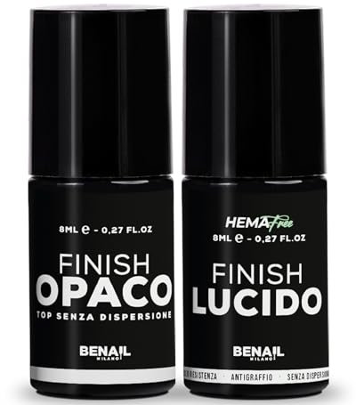 Top Coat, Lucido e Opaco, Gel, Smalto Gel unghie UV, Top Coat, Autolivellante, Lucido, Opaco