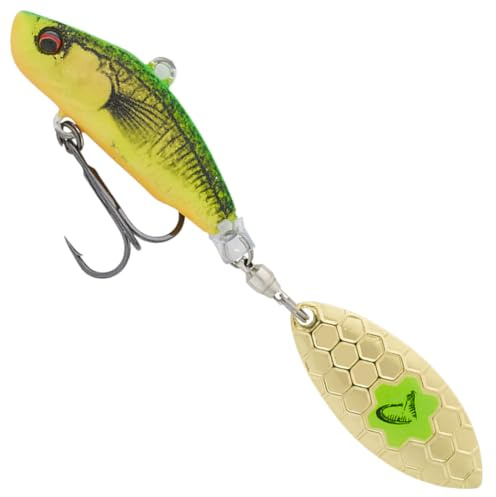 Savage Gear Spinnköder zum Spinnfischen auf Barsch, Rapfen & Hecht 3D Sticklebait Tailspin 7,3cm 13g