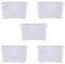 Wham Crystal 5 x 60L Stackable Plastic Storage Boxes with Lids | Ideal for Home, Office, Toys & More | Large Boxes | Made in UK - Clear