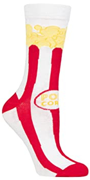 SockShop Lazy Panda Men's and Ladies' Bamboo Fun and Novelty Socks Pack of 1 Popcorn 7-11