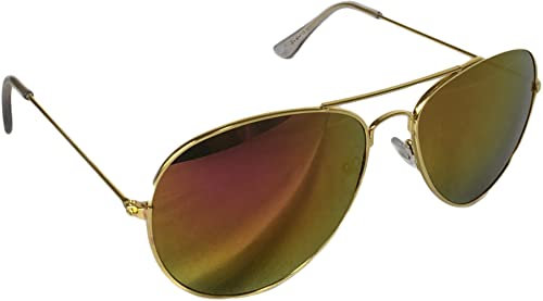 Miobo mit Edelstahl Metall Gestell Sonnenbrille Gold Lila