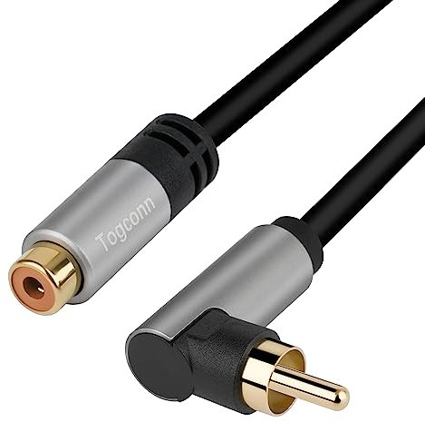 Togconn 1 câble d'extension RCA mâle vers femelle