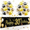RHZXD 30. Geburtstag Deko Banner Männer, Happy Birthday Banner, Geschenk zum 30. Geburtstag Deko, 210x40cm