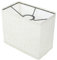 Angoily Abat-Jour Rectangulaire En Lin - Design Contemporain, Couvre E27, Petit Format, Tissu Détachable Pour Décorations De Bureau