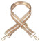 Stripes Wide Shoulder Bag Strap Replacement Belt Adjustable Handbag Strap Crossbody Bag Strap Luggage Accessories (Beige)