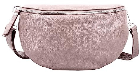 Bauchtasche Damen, Umhängetasche Damen, Crossbody Bag Damen, Gürteltasche Damen, Schultertasche Damen, Umhängetasche Damen Mittelgroß (Rose)