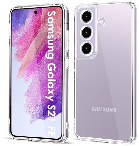 Filoto Ultra Clear Hülle für Samsung Galaxy S21 FE 5G, Transparent Vergilbungsfrei Slim Soft Silikon Handyhülle, Anti-Fingerabdruck Kratzfest Stoßfest Fallschutz Ultra Dünn TPU Schutzhülle (Clear)