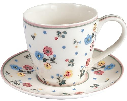 GreenGate Adelena Espressotasse m.U. Weiss 6,5 cm