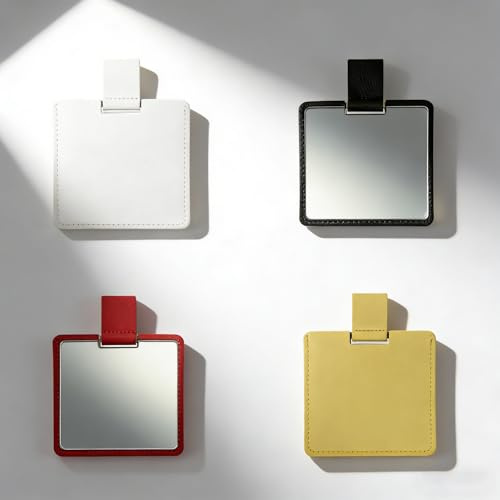 Eabdice 4 Stück Mini Taschenspiegel, Tragbare Handspiegel, Kleinen Kompakten Spiegel, für Hochzeit Geburtstag Jubiläum Geschenk
