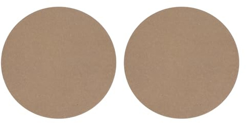 PATIKIL 2 Pack 12 304mm OD Ceramic Drying Slab, 8mm 1/3 Thick Round Clay Wedging Board Sculpture Base Plate Pottery Wheel Bats Without Holes, Sand Table Baking Model Bottom Block