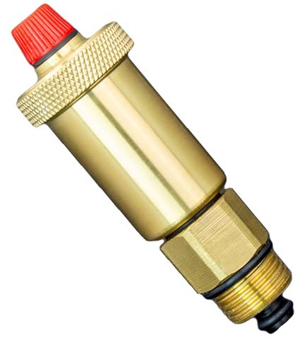 Kudos-Trading Automatic Air Vent with Check Valve 1/2“ Easy Install Reliable Air Purging Anti Leak Design Ideal for Home Central Heating Systems & Radiators Durable Brass Construction