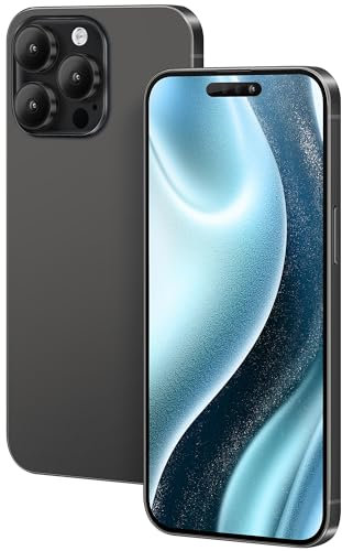 FufoneUS Anzeige gefälschte Spielzeug Handy Metallic Modell Nicht funktionierende Replik 1:1 Telefon für Phone 15 Pro Max gefälschte Spielzeug Handy (Fur 15 Pro Max Schwarz Farbbildschirm)