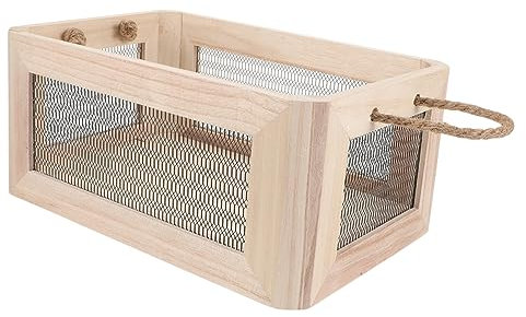 DECHOUS Wooden Crate Storage Boxes Kitchen Storage Decorative Sundries Organizer