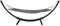 Hamac sur support en Bois Noir/Gris/Blanc