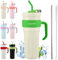 Joycabin 40 oz Thermal Mug with Straw and Handle, 1250 ml Coffee Mug to Go Thermo, Stainless Steel Vacuum Leak-Proof Drinking Cup, Dishwasher Safe Travel Bottle for Cold Hot Drinks Thermal Mug