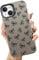 MAYCARI Cute Black Bow Knot Case Compatible with iPhone 14 Pro max for Girls Women, Girly Slim Thin Soft Shockproof Aesthetic Laser Protective Cover for iPhone 14 Pro max